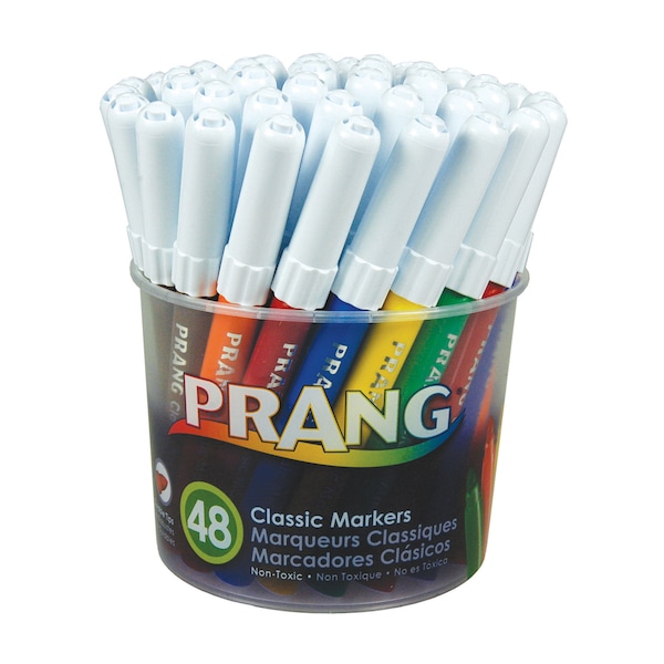 Prang Art Markers, Washable, PK48